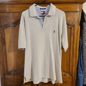 Vintage Tommy Hilfiger Grey Polo Size XL